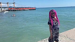 We film crazy vacation with hard spanking