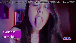 Vintage style vid with Latina brunette using huge toys inside her tight hole