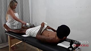 Blonde Milf Ines Ventura Can't Resist Young Guy's Big Dick And Rides It