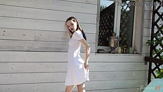 Uh, I’m like, totally lost in this soft diddlin’ with teen Dakota Doll… hard finish tho!