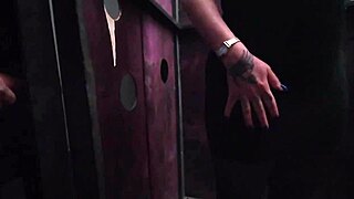 Latina milf sucking multiple cocks at the public gloryhole.