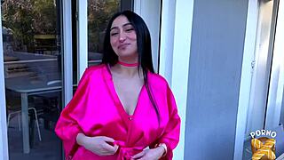 Didi la belle brunette wants to take two cocks in threesome