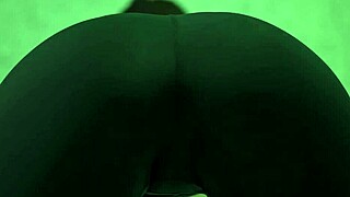 close-up of blowjob sounds and big pussy lips in yoga pants during 69 position