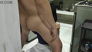 My Step-Nephew Fucks Me Early in the Kitchen When I Go to Work I Hope My Husband Doesnt Find Out