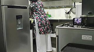 My Step-Nephew Fucks Me Early in the Kitchen When I Go to Work I Hope My Husband Doesnt Find Out