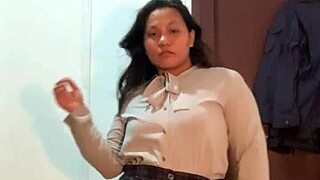 Slutty Asian Teases with Bold Strip Moves