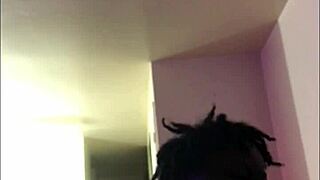 Submissive woman performs deepthroat on big cock