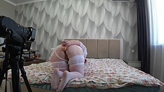 Hey, wanna see how my curvy wife films anal with a dildo?