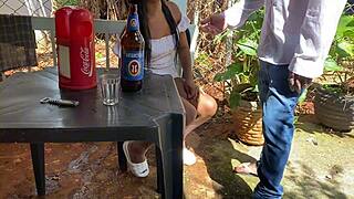 so this 60-year-old dude gets naughty and bangs a latina girl at a bar in public