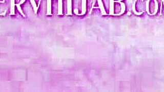 Handyman Guides Hijab Teen in Pleasing Husband with Virgin Pussy Skills