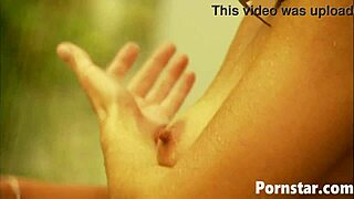 naked hottie samantha slater blows cock outdoors before muff diving