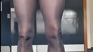 what's hotter than a tgirl with a big cock cumming in pantyhose? check this legging compilation!