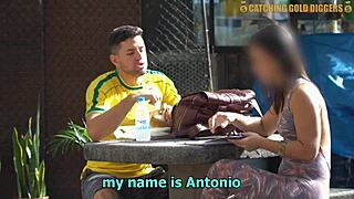 brazilian teen with bubble butt gets picked up and pussy destroyed at home