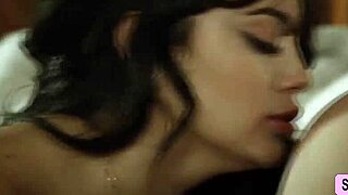 Lesbian couples engage in face sitting on the bed