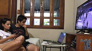 Let me watch the game, woman, I can't take it anymore!