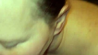 big tits milf gets pissed in her mouth