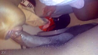 ghetto dude gets wet blowjob from skilled sucker in the hood