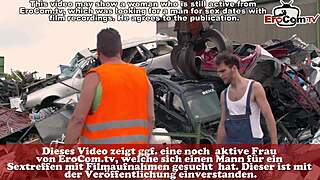 german milf with big tits loves outdoor anal in wild mmf group