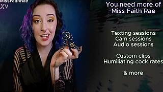 Miss Faith Rae Humiliates Perverts with JOI and Mouth Soaping!