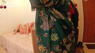 Adorable blonde fondles wet pussy of tequila rose on cam