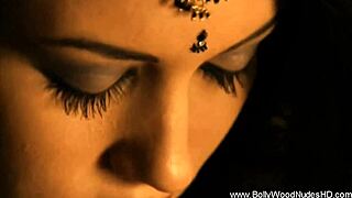 Exotic Indian Lover Dances Nude in Sensual Striptease for Erotic Display