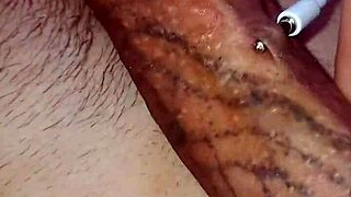 look at my dick's piercing holes while i masturbate
