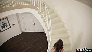 Teen stepsis lily adams gives special blowjob surprise to stepbro