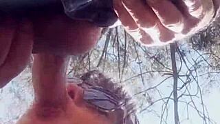 real outdoor deepthroat blowjob behind the scenes