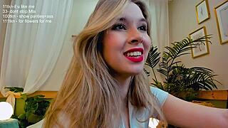 on webcam, this slut shows off her great lips while fingering and masturbating.