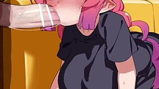 Mizumizuni's hentai compilation features blowjobs on monster cocks.