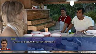 whore slutted out by two horny old men at kimmytoons