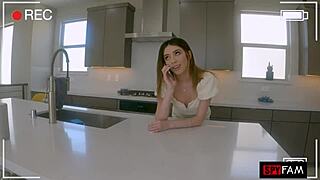 Camilla Cream craves stepdad’s big cock. Caught him stroking, now she pleads for more.