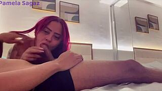 Big Tits Novinha Suffers Huge Cock in Ass from Client