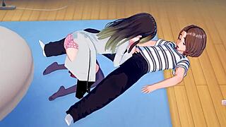 hentai anime blowjob gets lewd and intense