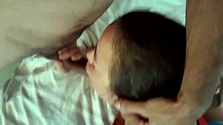 2442 - French Amateur Clothed Sex Black Lace Black Leather Pants Stockings Heels Rimming Deepthroat Pussy Fuck Dirty Talk Pov Cumshot