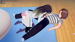 hentai anime blowjob gets lewd and intense