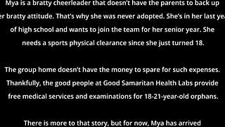 Bratty orphans cheerleading physical mya spreading humiliation latina ass close up fingering natural tits masturbation anal finger