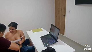 big ass milf stepmom surprisses stepson at famly office