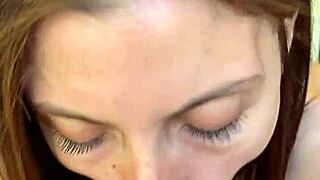 Intense POV blowjob ends with mouthful of cum