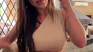 Blow Job After Interview with Sloppy Wet Busty Latina POV