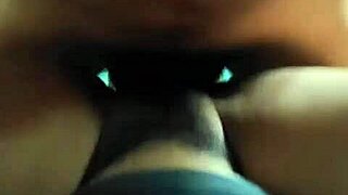 she acts shy but helps me pull off her thong quick