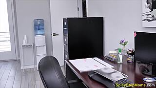 The new boss welcomes me on my first day in the office