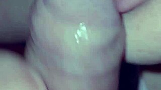 Amateur video of BBW giving blowjobs and cumming twice at home