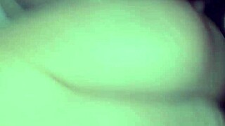 Amateur video of BBW giving blowjobs and cumming twice at home