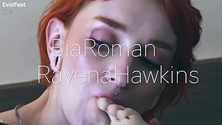 Latina Slave Gets Tied Up While Feet Are Worshipped In Deepthroat Gagging