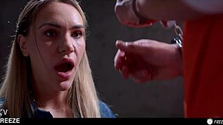 real life sex doll merida sat frozen in time gets her pussy eaten and fucked inside prison