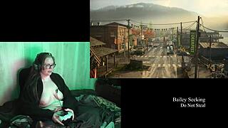 naked alan wake 2 playthrough with tattooed big tits part 2