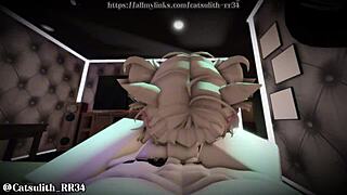 Rough Valentine's Sex with Bent-Over Doggystyle Pounding