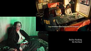 naked alan wake 2 playthrough with tattooed big tits part 2