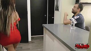 Unwind with my husband's friend in wild cowgirl action